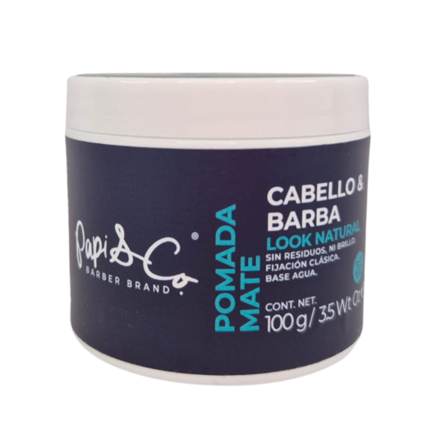 Papi & Co Matte Pomade 100 g - Pomada Para Cabello Y Barba