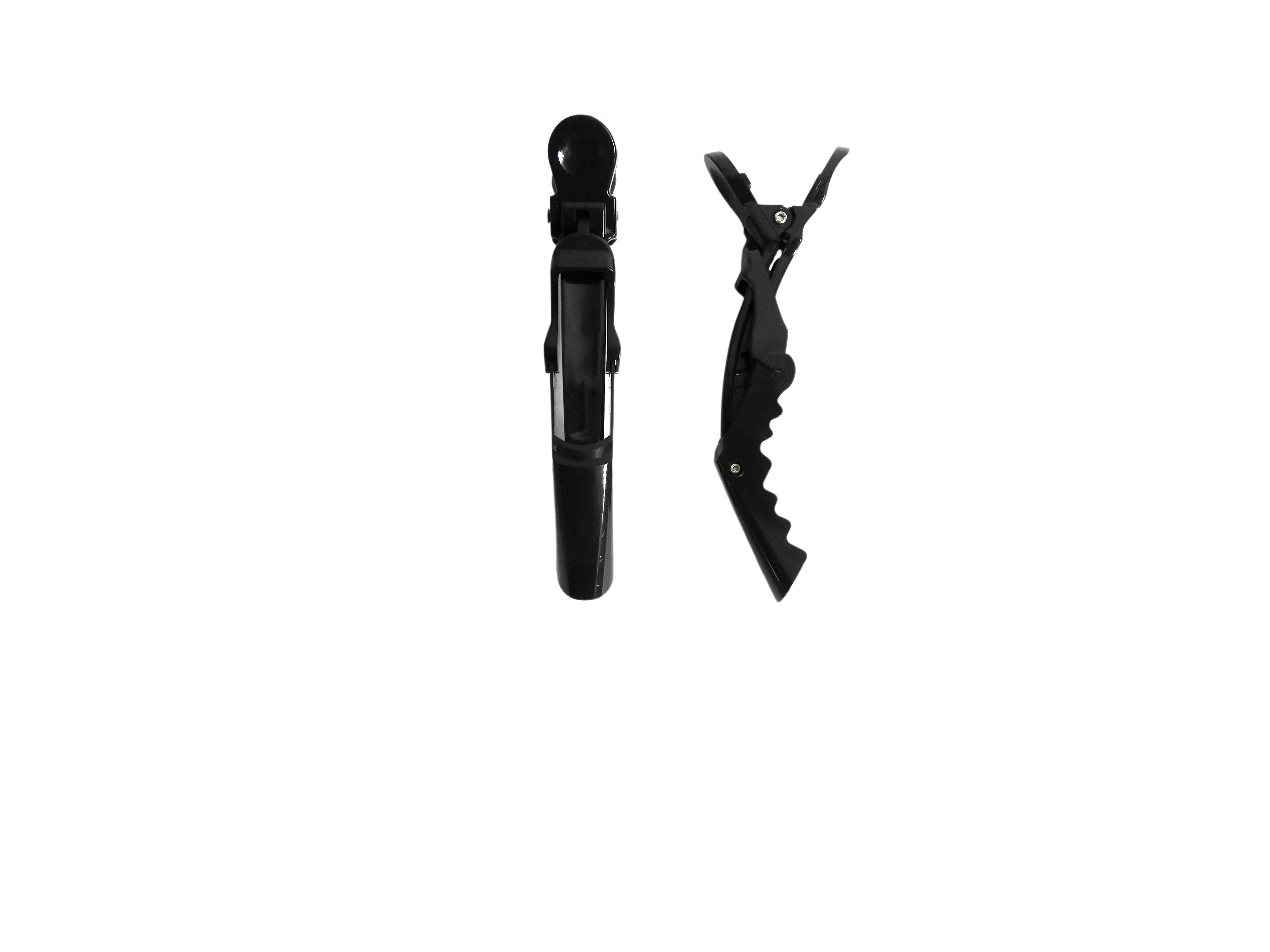 Clip Cocodrilo 112mm - 4 piezas blanco y negro