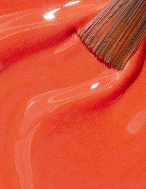 Gel en frio de la marca OPI color naranja